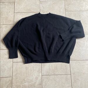Free People Easy Street Black Pullover Sweater Small